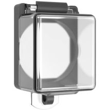 LWA0226 Coperchio di protezione con la barra di chiusura Nero, Trasparente 1 pz. - Baco