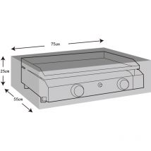 Copertura protettiva per piastra a gas WERKA PRO75 x 55 x 25 cm