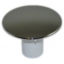 Coperchio in abs cromato con tubo gocciolante per scarico di diametro 90mm