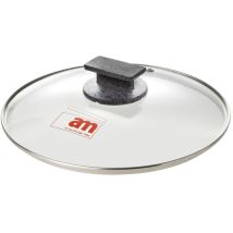 Coperchio in vetro 'Cuore di Pietra' – Diametro 16 cm – Accessori per barbecue – Accademia Mugnano