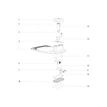 Tapa inferior de la estación de carga del robot original bluebird AB12.01.00.0224