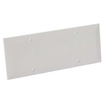 Coperchio+viti per scatola da incasso rettangolare 6/7 moduli, colore bianco Fanton 63995