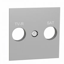 Coperchio presa r-tv / sat alluminio schneider NU944130