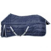 Amahorse - Coperta da box imbottita 350 g tessuto esterno 420 denari traspirante con trapunta modello Classic: 130 cm, Rosso