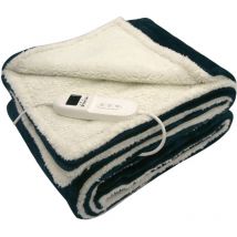 Coperta elettrica di grandi dimensioni con finitura in pelle di pecora Purline warmer bed plus