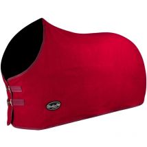 Amahorse - Coperta in pile anti peeling con chiusure anteriori regolabili: 125 cm, Blu navy