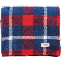 El Ganso - Couverture tricotée 140x190cm 340GR motif à carreaux teint en fil