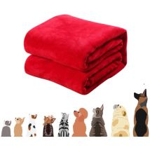 Coperta Plaid Per Cane Gatto Caldo 90x120 cm Copridivano Animali Domestici