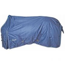 Coperta impermeabile da paddock con interno pile senza imbottitura: 130 cm, Blu navy