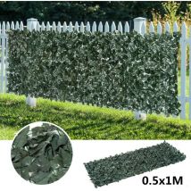 Copertura del pannello foglia verde artificiale 50 x 100CM Breeze View Fence