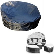 Copertura di protezione Mobili da giardino Copertura telone in tessuto Copertura telone 182x76 cm rotondo