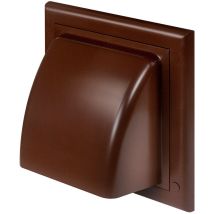 Coperchio Di Scarico Per Condotto Di Ventilazione Da 150 Mm Con Valvola Di Non Ritorno, Marrone