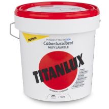 Vernice per plastica Titan – Bianco – 4 L – Finitura opaca – Lavabile – Resistente alla muffa