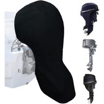 Rapanda - Copertura per motore fuoribordo, copertura protettiva per motore fuoribordo 420D con rivestimento uv, copertura impermeabile per motore
