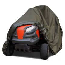 Copertura per tosaerba da 183x137x117CM, impermeabile, resistente, durevole, resistente ai raggi uv e all'acqua per trattorini da giardino da interno