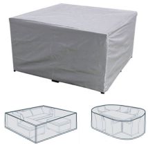 Copertura Protettiva Rettangolare per Mobili da Giardino, Poliestere, Impermeabile, Antipolvere, Anti-UV, per Sedia o Tavolo da Giardino (Dimensioni: