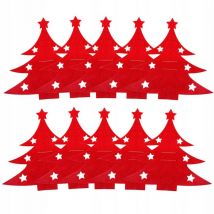 Coperture per posate natalizie in feltro tavolo 12pcs