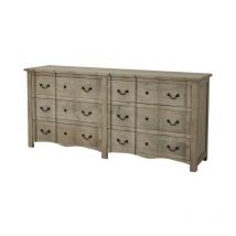 Hill Interiors - Copgrove Collection 6 Drawer Chest - Wood - L47 x W200 x H90 cm - Brown