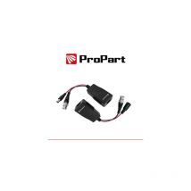 Coppia di Balun video Convertitore HD cat5e/6 ad 1 canale e alimentazione