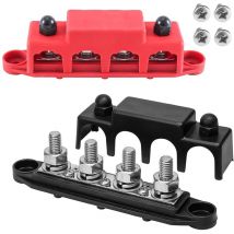 Coppia di barre di distribuzione per parallelo batterie a 4 vie 48V 250A