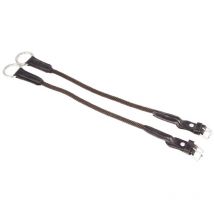Coppia di montanti per elevatori in nylon e cuoio - Nero/Bianco