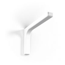 Coppia di reggimensola in ferro zincato con copertura in materiale plastico, colori bianco , scegli se 12cm