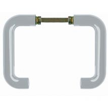 Coppia di serrature a rosetta S80 Normbau Bocca di lupo - Bianco 19 - 247060- Diverse referenze disponibili