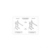 Coppia di staffe per sanitari sospesi wc e bidet