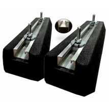 Coppia di supporti da pavimento in gomma EID mini 400MM 300KG - AS400PMBFP