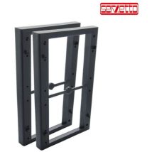 Coppia di distanziali per mobili – 20mm – Plastico – Finitura nera – Servetto