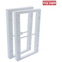 Coppia distanziali 20mm plastico grigio – Accessori per guardaroba – SERVETTO