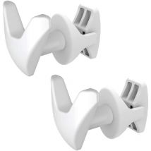 Coppia Handy Vip Scaldasalviette - Portasciugamani, si Fissano Direttamente sul Radiatore Scaldasalviette - Bianchi