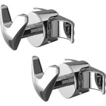 Coppia Handy Vip Tubolare - 2 Portasciugamani per Radiatore Tubolare Multicolonna, si Fissano Direttamente sul Radiatore Tubolare - Cromati