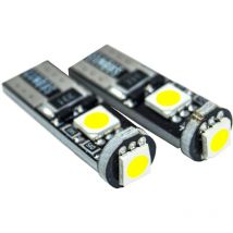 Driwei - Coppia lampadine auto canbus 3 led smd luce fredda interni auto 12V CA-02704