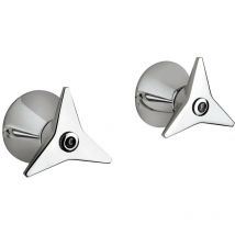 Coppia rubinetti da incasso con attacchi 1/2'G Mamoli Gio Ponti 251200000021 Cromo