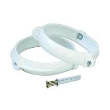 Coppia Staffe Fermatubo Per Aerazione Canalizzata Mm. 100