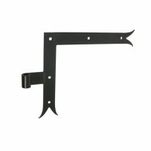 Coppia staffe in acciaio preverniciato, H.250 x L.300 x P.21 mm AFBAT