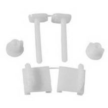 Kit Cerniere Per Sedili In Pvc Con Viti In Plastica Misura: Bianco