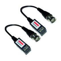 Coppia trasmettitori balun ad 1 canale passivo videosorveglianza video bnc