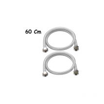 Coppia tubo flessibile 60CM tubi acqua calda e fredda caldaia 1/2X1/2 DGO-173