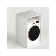 Mobile bagno copriasciugatrice in legno. Mobili