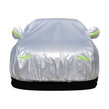 Copriauto, misura 3XL, 490018001500mm, realizzato in foglio di alluminio e cotone, traspirante, repellente alla polvere e allo sporco, telone per