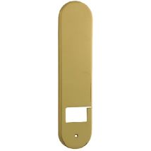 Copriavvolgitore Aurora in ottone lucido verniciato – 2 pezzi – Entraxe: 96mm
