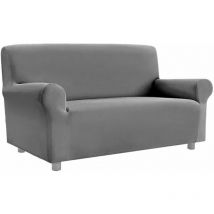 Emmevi Mv S.p.a. - Copridivano Elasticizzato Universale Con Braccioli 100% Made In Italy Salva Divano Poltrona Grigio - 2 Posti