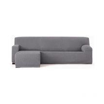 Webmarketpoint - Copridivano Troya elastico penisola sinistra grigio bracciolo corto 250/310 effez