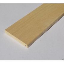 Coprifilo mostrina frassino piatta impiallacciata mm 70 x 10 x 2250 / 3000