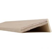 Coprifilo mostrina noce tanganika piatta impiallacciata mm 70 x 10 con aletta