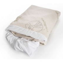 Protège matelas simple - Protège matelas en tissu beige