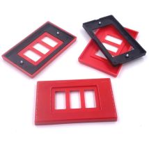 Coprinterruttore Olivari Tamigi 3 Fori Rosso