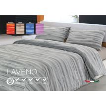 Copripiumino Sacco Piumone 100% Cotone Disegno Laveno Singolo Beige – 155x210 cm – Made in Italy